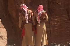 Window into Jordanian soldiers at Petra